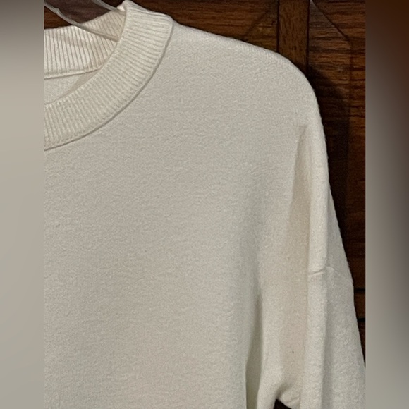 Happily Grey Women's Cream Crewneck Pullover Sweater - Picture 2 of 5
